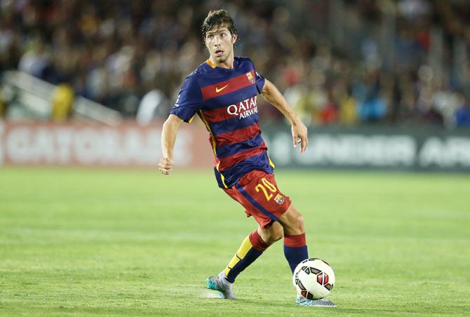 Sergi Roberto #20 of FC Barcelona