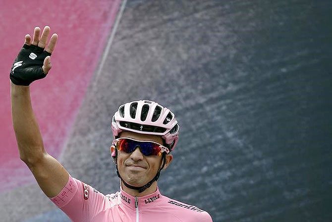 Tinkoff-Saxo rider Alberto Contador of Spain