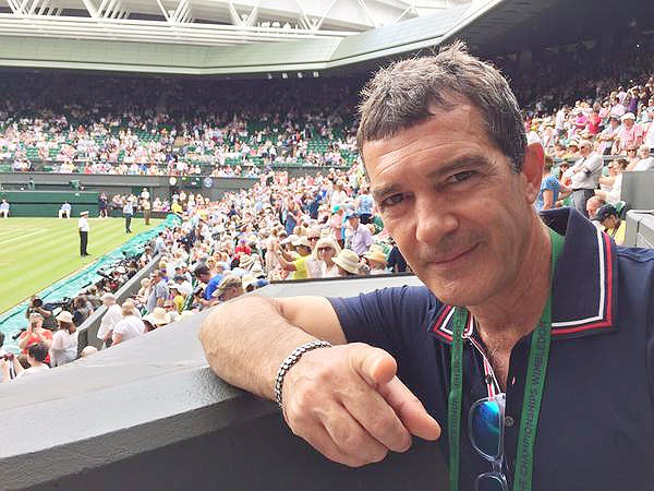 Antonio Banderas at Wimbledon