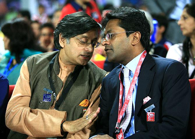 Shashi Tharoor and Lalit Modi