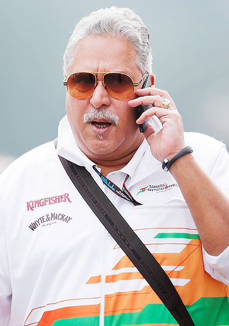 Force India Chairman Vijay Mallya