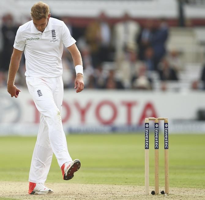 England’s Stuart Broad 