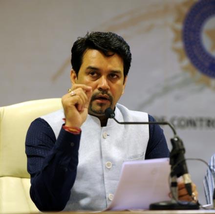 Newly elected BCCI president Anurag Thakur