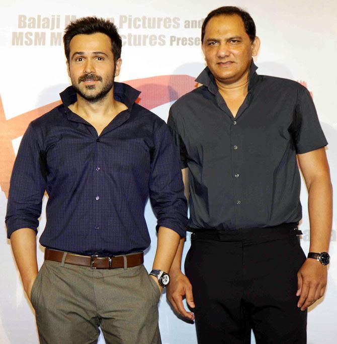 Emraan Hashmi and Mohammed Azharuddin