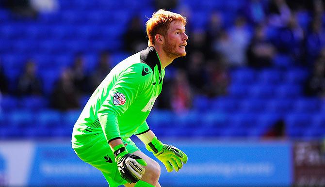 Bolton goalkeeper Adam Bogdan 