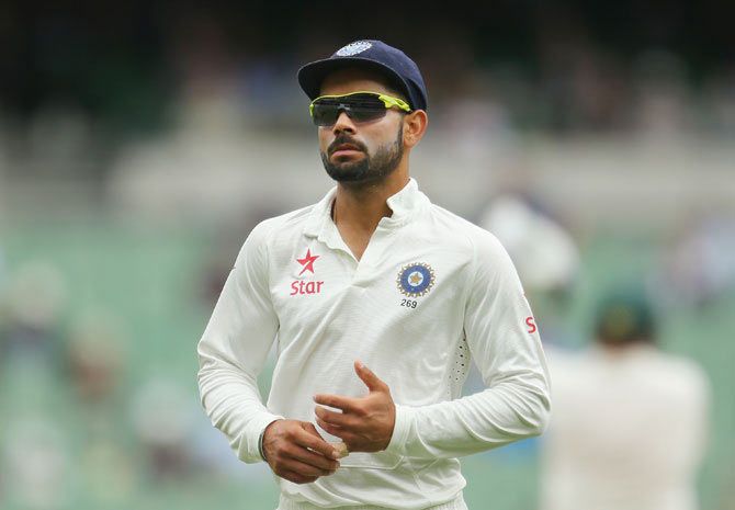 The Indian Test captain Virat Kohli