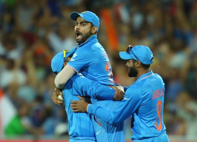 Virat Kohli during the 2015 ODI World Cup in Australia. Photograph: Scott Barbour/Getty Images