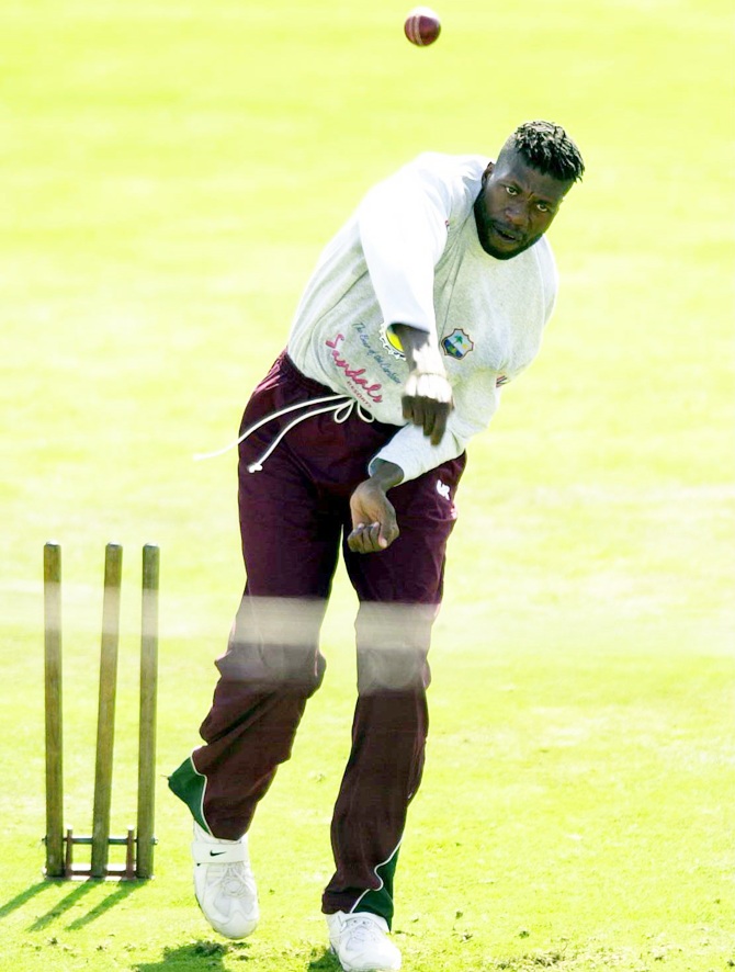 Curtly Ambrose of the West Indies