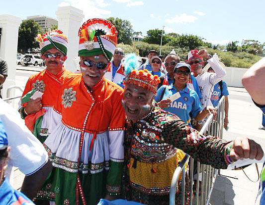 Fans enter the WACA on Friday