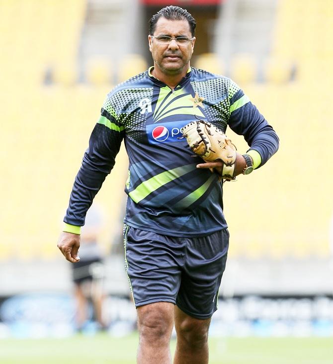 Coach Waqar Younis of Pakistan