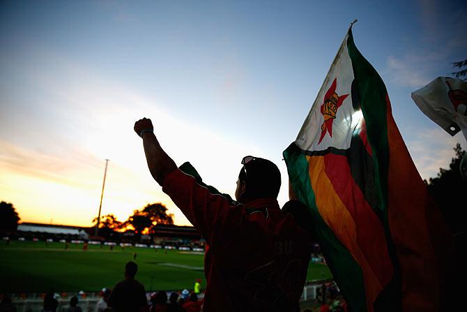 A Zimbabwe fan in Hamilton