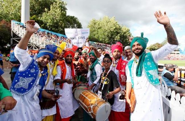 Indian fans show their support