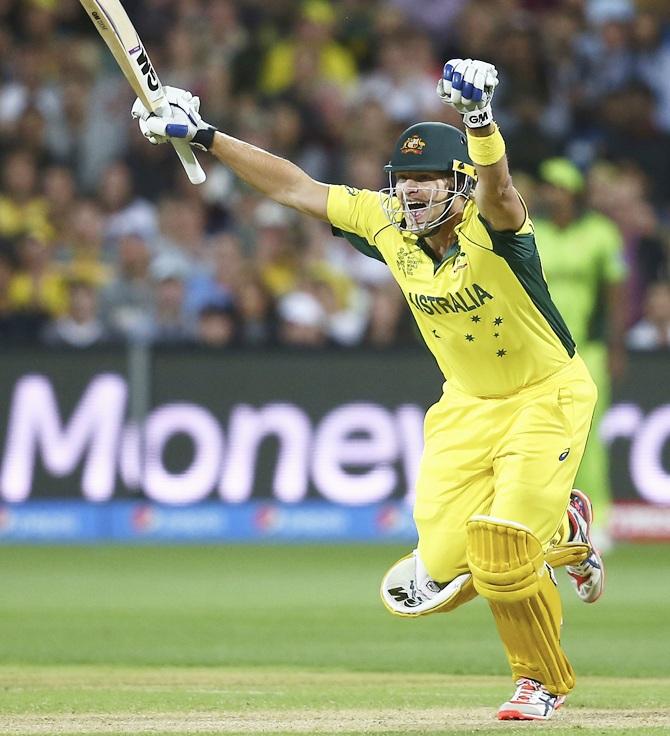 Shane Watson of Australia celebrates