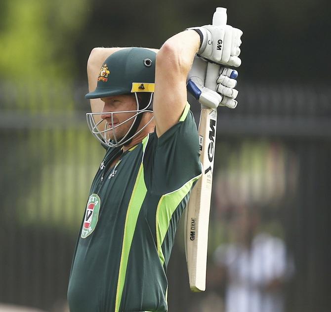 Shane Watson of Australia prepares to bat