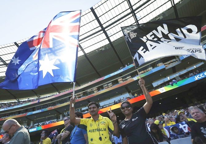 Australia and New Zealand supporters at MCG 