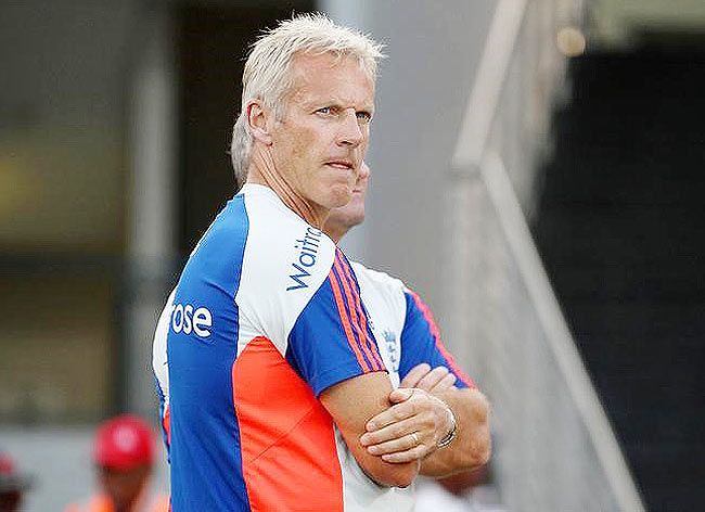 England's Head Coach Peter Moores after the match