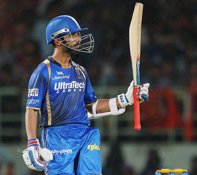 Ajinkya Rahane of the Rajasthan Royals 