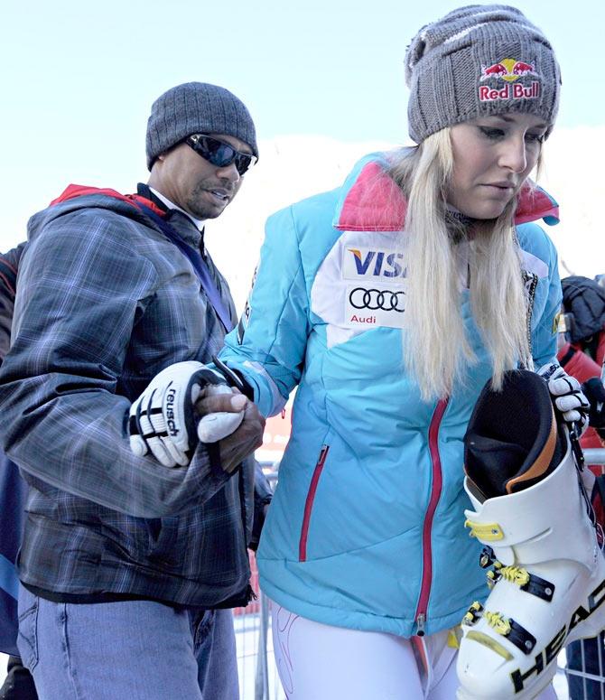 Tiger Woods and Lindsey Vonn