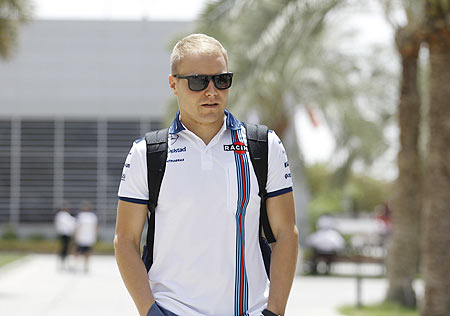 Williams Formula One driver Valtteri Bottas of Finland 