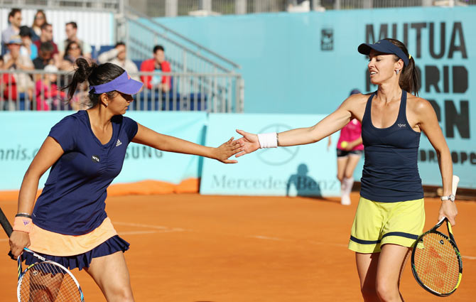 Sania Mirza and Martina Hingis