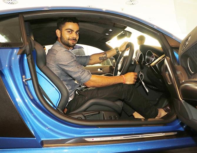 PHOTOS: Virat Kohli's 'special' ride gets fast and furious! - Rediff