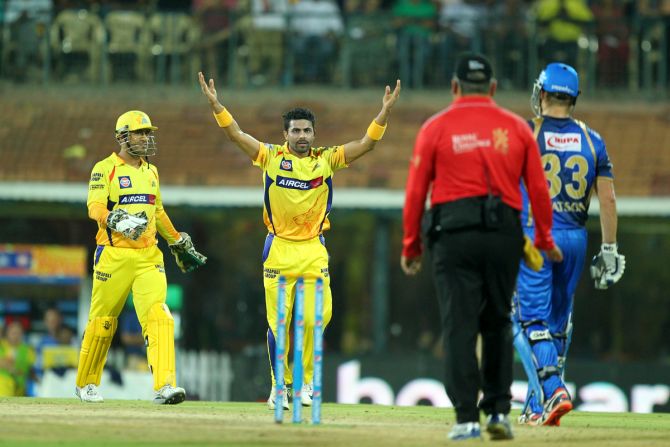 Ravindra Jadeja of Chennai Super Kings appeals