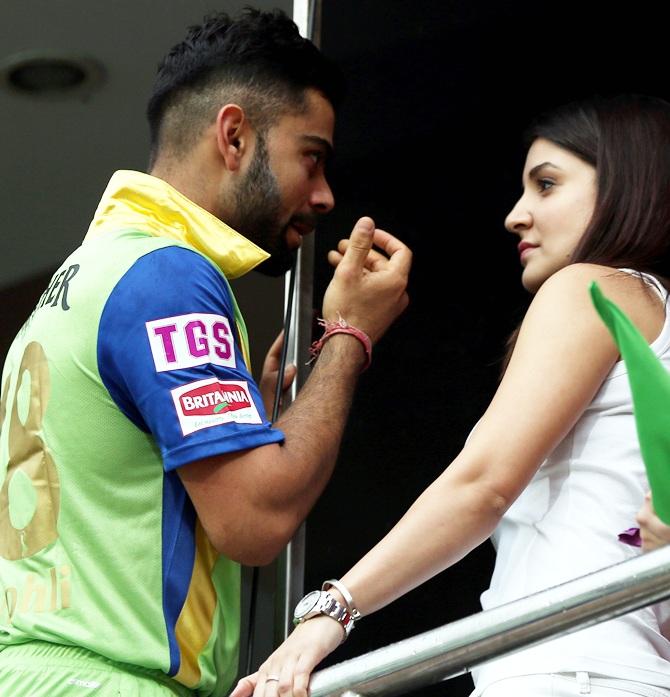 Virat Kohli with Anushka Sharma