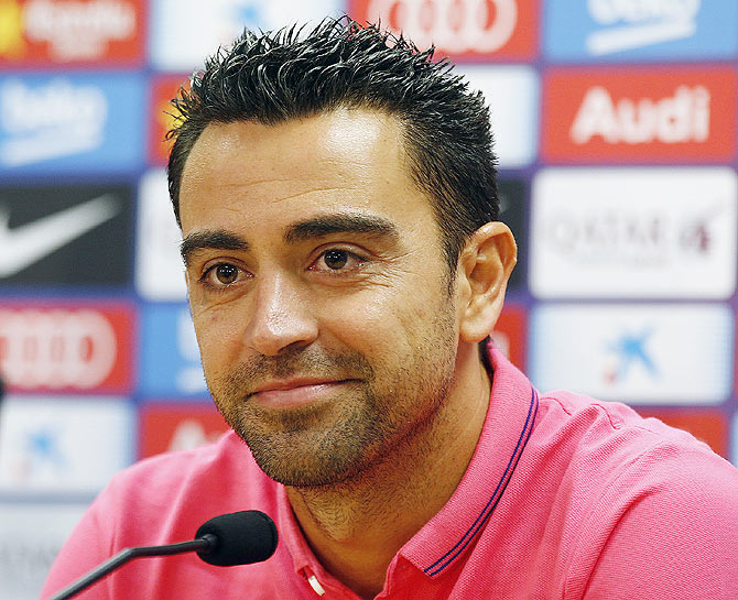 Barca's Xavi Hernandez