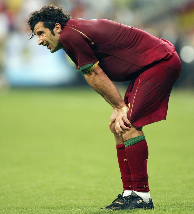 Luis Figo in Portugal colours during the 2006 FIFA World Cup