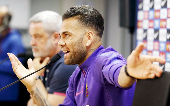 Dani Alves appeared before the judge in Barcelona on Friday over a sexual assault allegation after Spanish police detained and questioned the Brazil defender  