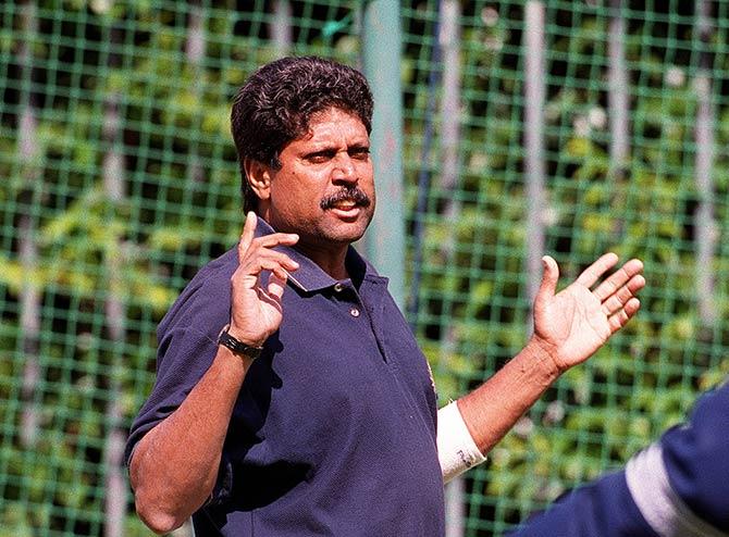 Former Indian captain Kapil Dev 