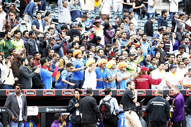 Fans came in huge numbers and cheered for their favourite cricketers