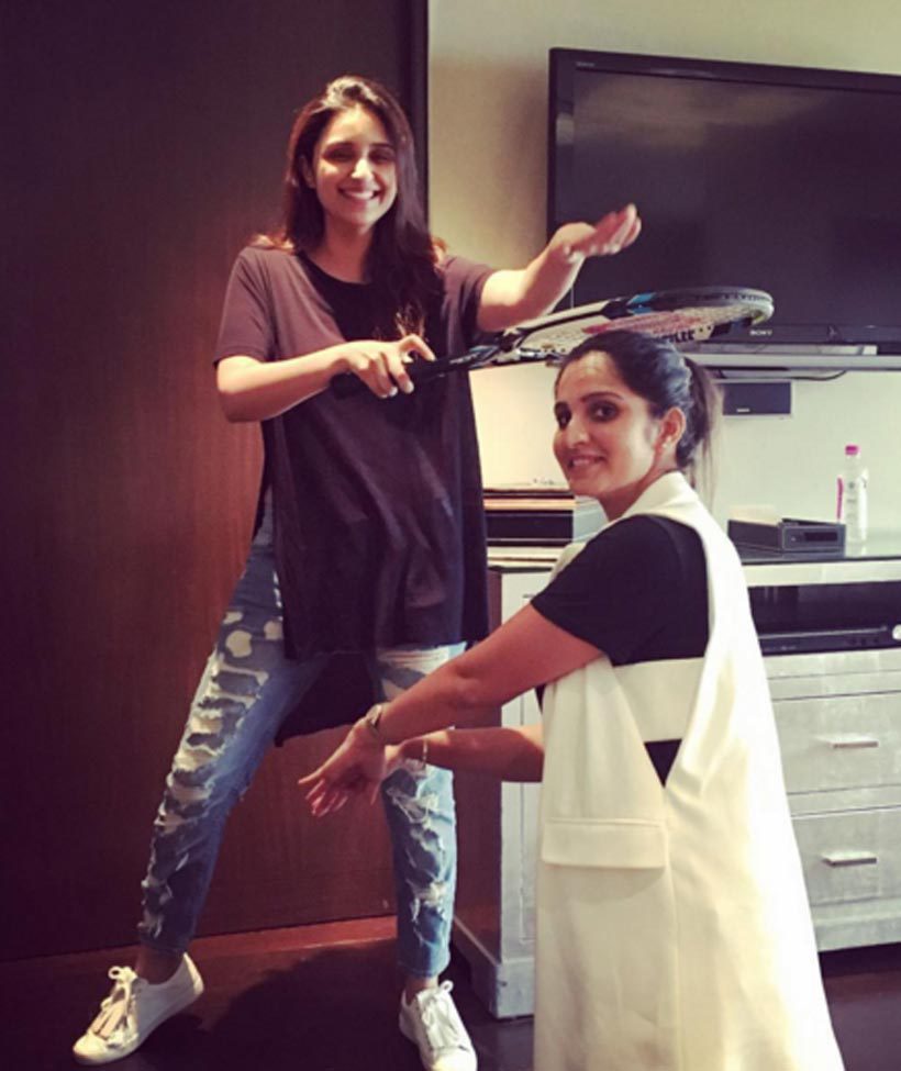 Sania with Parineeti 2