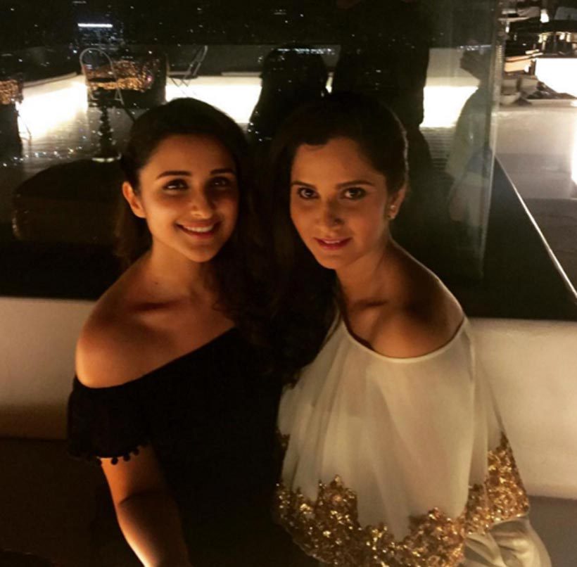 Sania with Parineeti