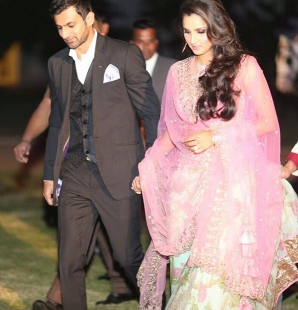 Shoaib Malik with Sania Mirza