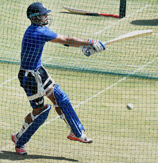 Virat Kohli at ta nets session