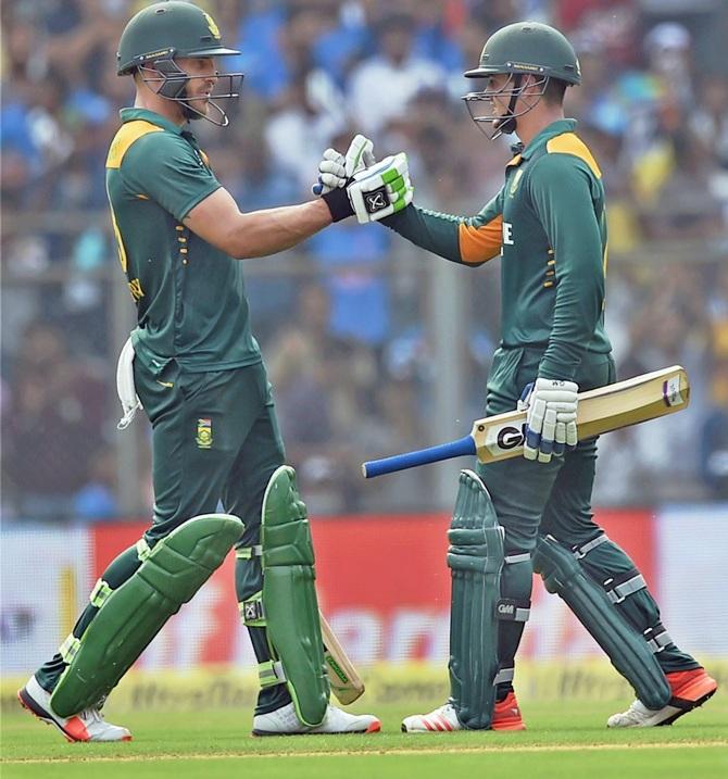 Quinton de Kock, Faf de Plessis 