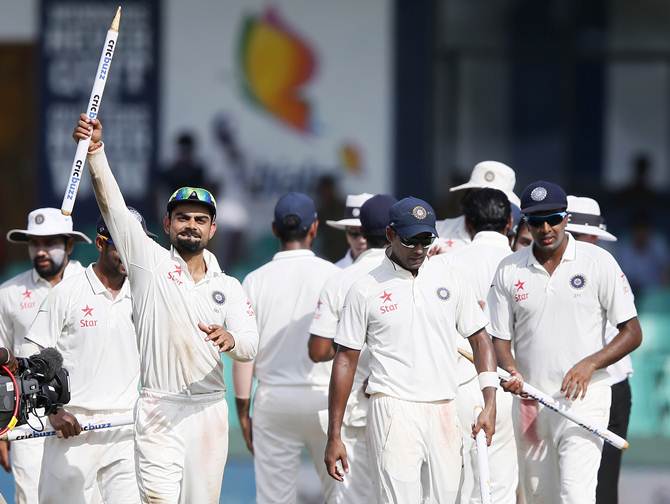 Team India celebrates its series win in Sri Lanka 