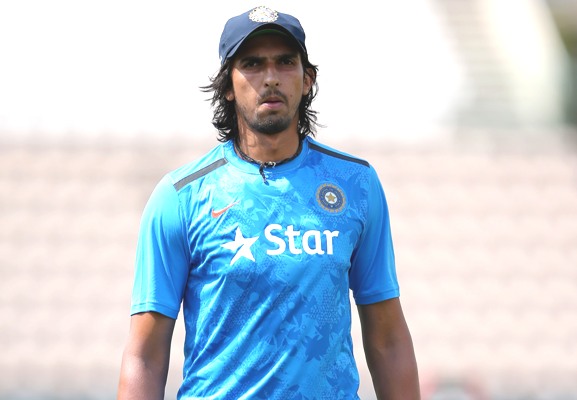 India pacer Ishant Sharma during a nets session 