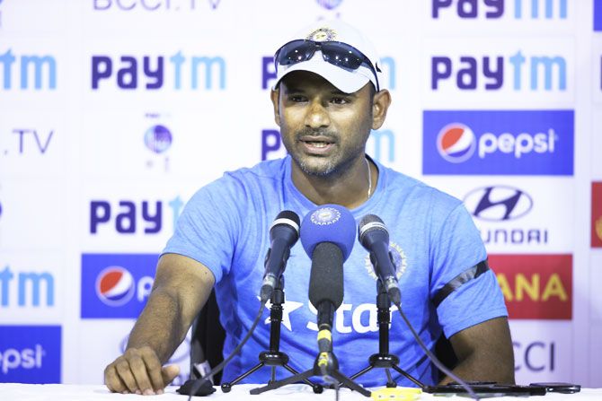 India's fielding coach R Sridhar