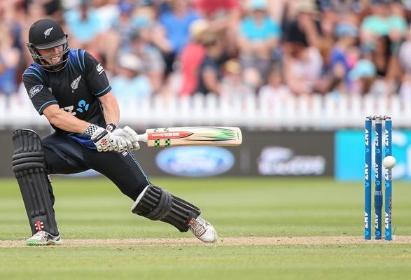 Henry Nicholls of New Zealand bats  