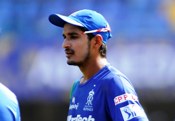 Deepak Hooda during a practice session 