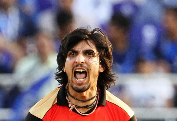 Ishant Sharma celebrates a wicket 