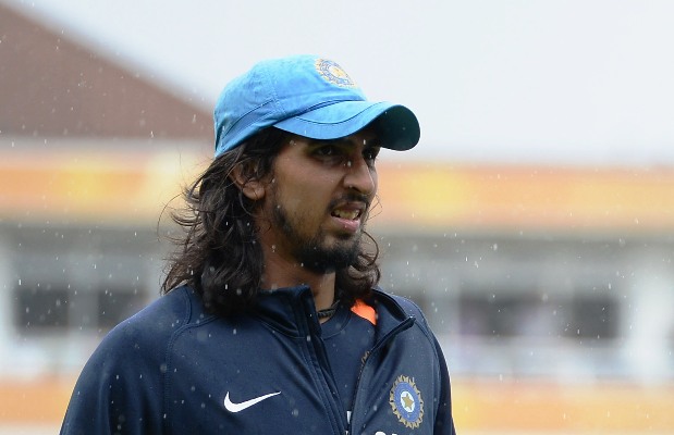 India's Ishant Sharma at a nets session 