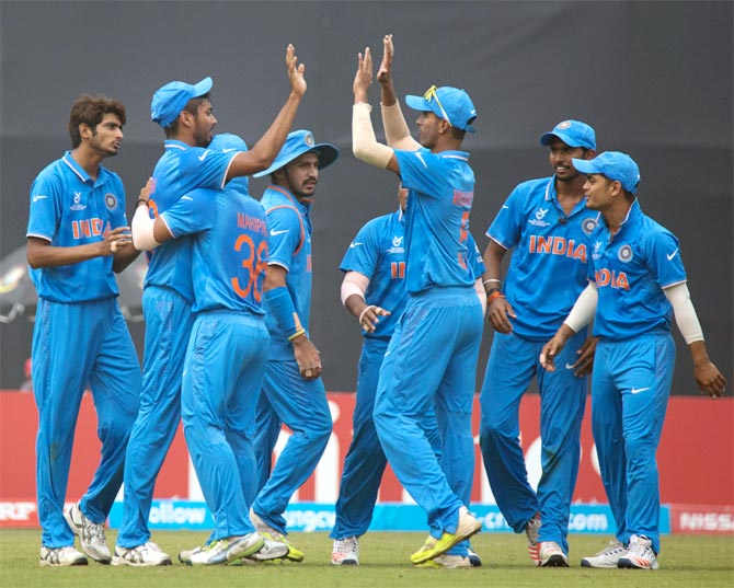 India trounce Sri Lanka to enter Under19 World Cup final Rediff Cricket