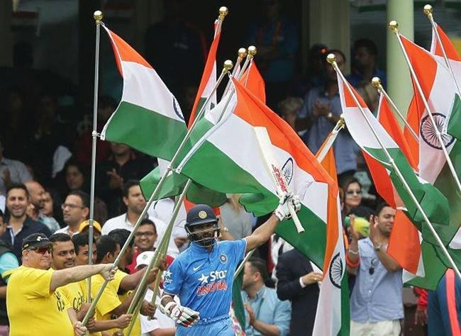 Kabaddi Player India Sports Fan With Indian Flag T-Shirt