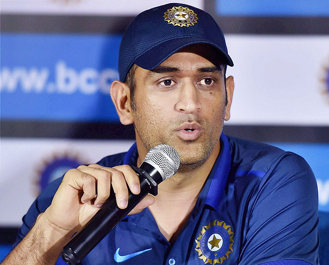 India's ODI captain MS Dhoni during a media conference in Kolkata on Sunday