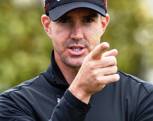 England's Kevin Pietersen makes his point 