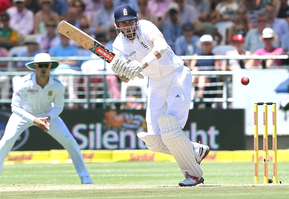 Alex Hales of England in action during Day One 