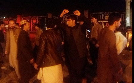 Afghanistan cricket fans celebrate on the streets after their team's series win over Zimbabwe